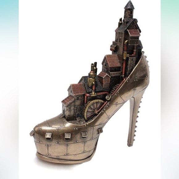 Other - Veronese Design Steampunk Stiletto Hill Ironopolis Cold Cast Bronze 10 Inch Tall
